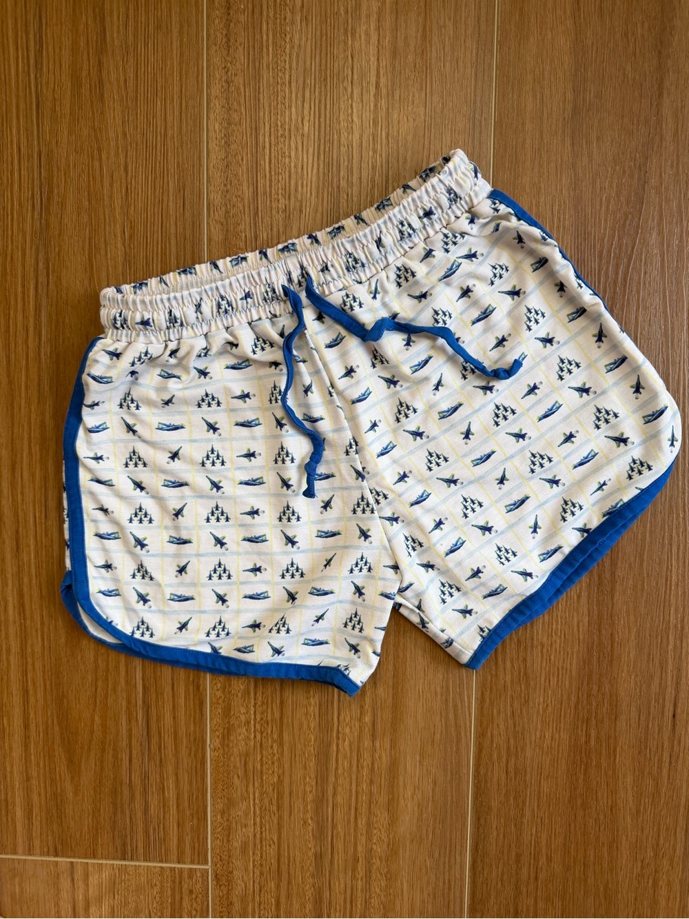 Girls' Blue Angel ✈️ Printed Cotton Shorts